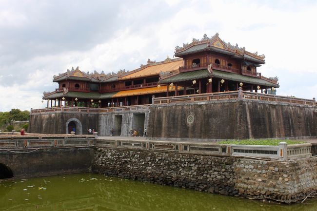 ancient buildings in the Citadel of Hue