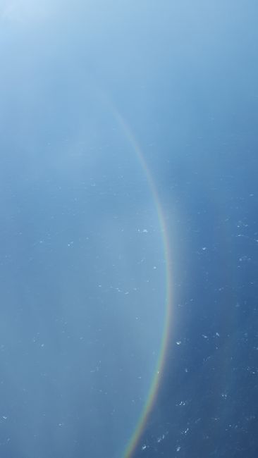 Regenbogen aus dem Flieger