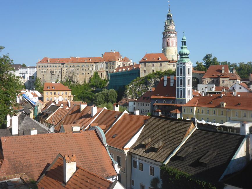 It goes pretty well until the picturesque Krumlov