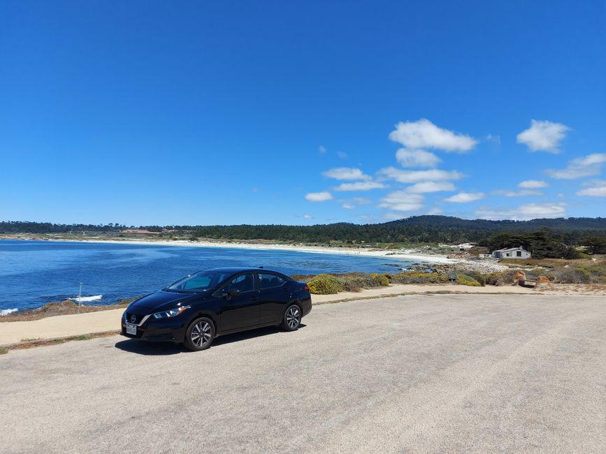 Day 5: Driving on the 17-Mile-Drive with the rental car