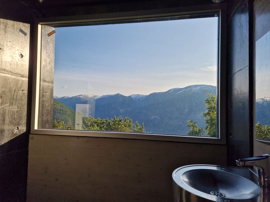 Toilet with a view