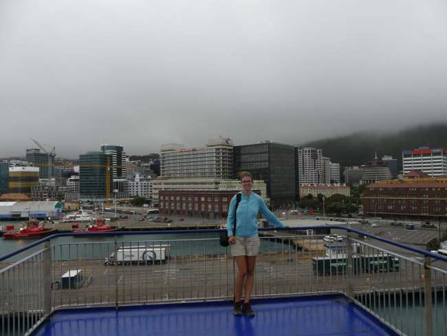 Me on the ferry with Wellington in the background