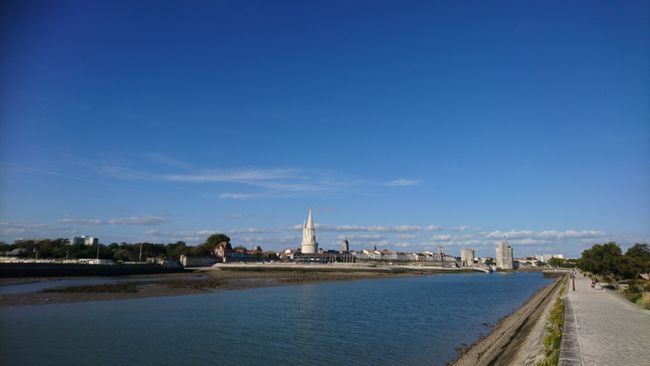 view of the old town layout of La Rochelle 