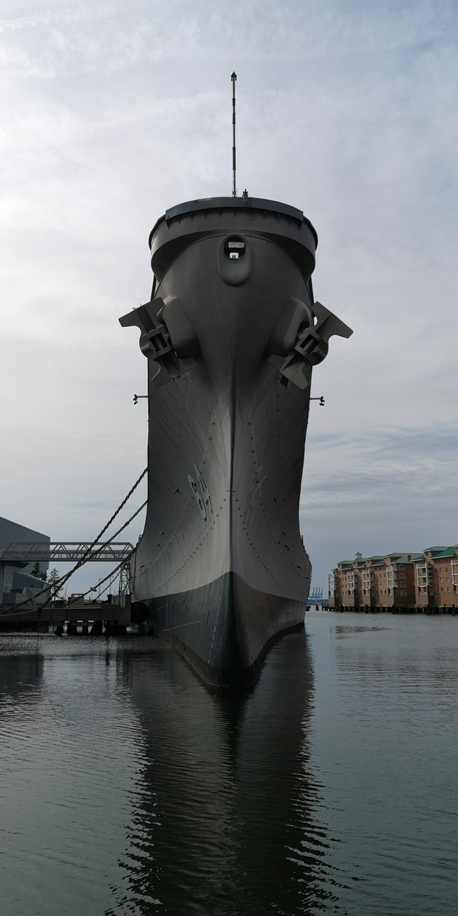 USS Wisconsin Frontansicht