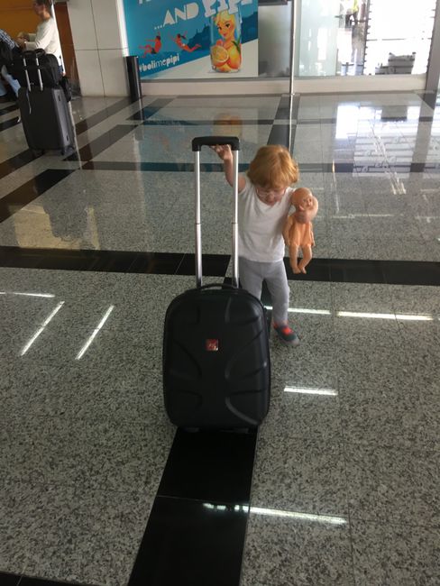 Everyone takes their own suitcase