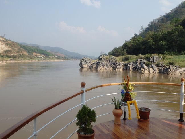 Flussfahrt am Mekong