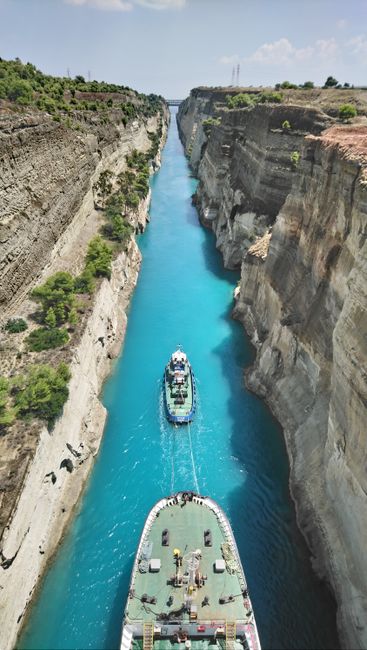 The Corinth Canal and Nafplio