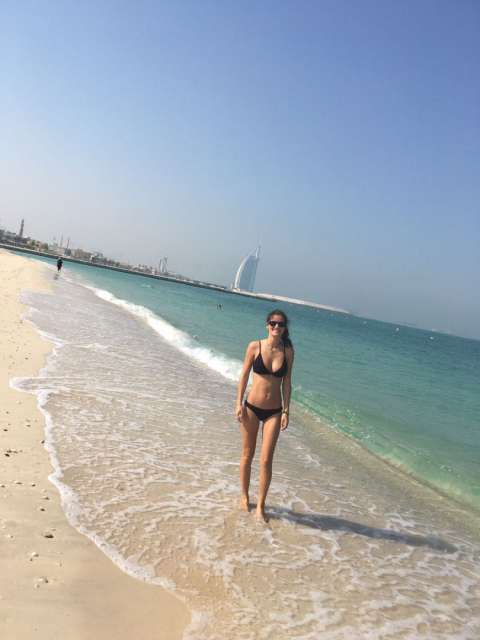 At the beach - Burj al Arab