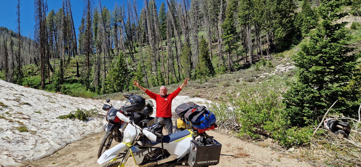 Riding from Featherville to Custer (Gold mining) north of Sunbeam