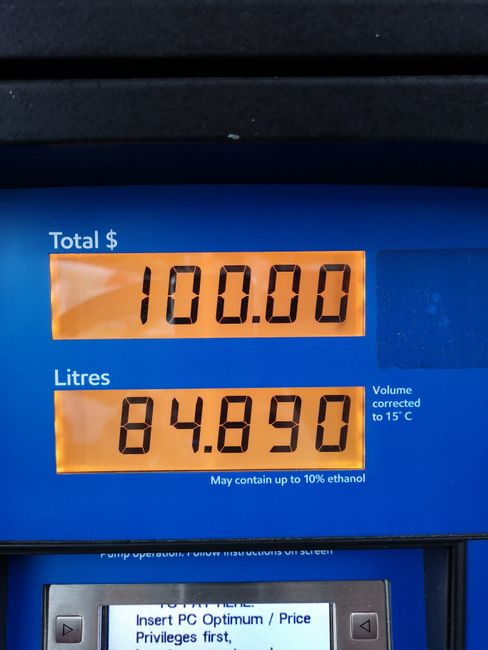 75 CHF for 85 liters of diesel... that's funny!