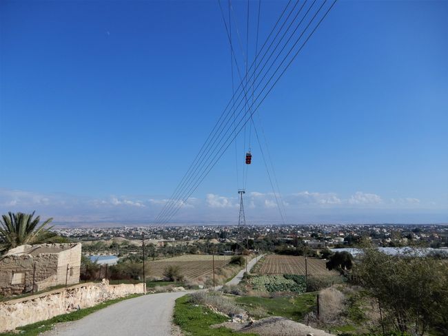 View of Jericho with the cable car