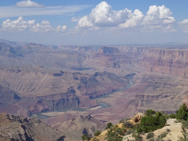 erster Eindruck vom Grand Canyon