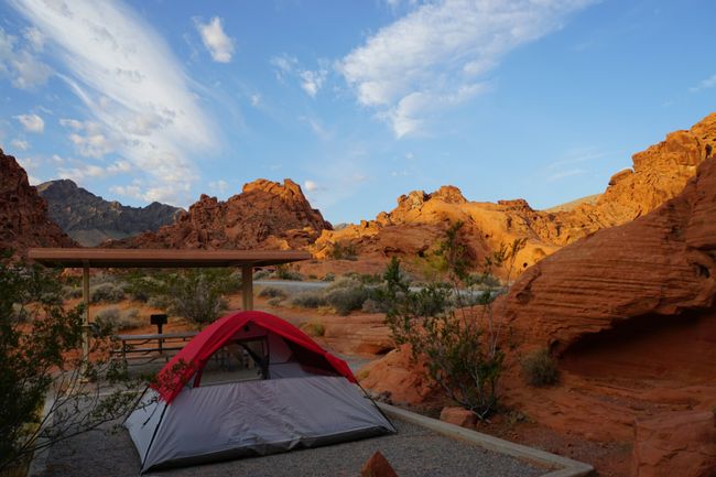Camping im Valley of Fire