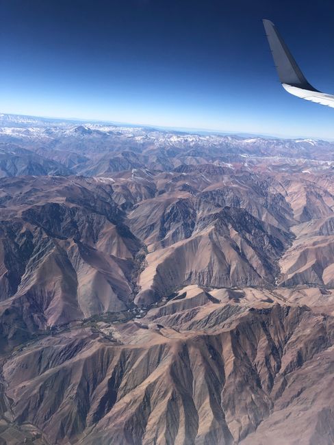 28th April: Flight from La Paz via Santiago de Chile to Puerto Montt