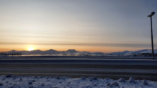 Aussicht vom Flughafen aus