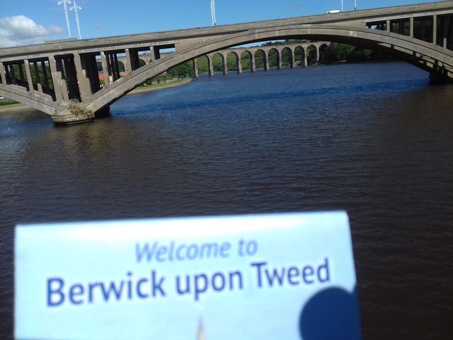 Berwick - stage goal reached - bye bye Scotland