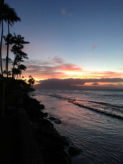 Sunset at Maui Sands