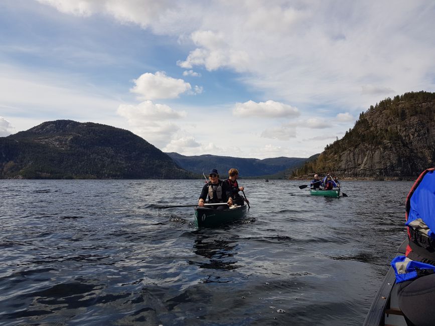 Canoeing in Byglandsfjord