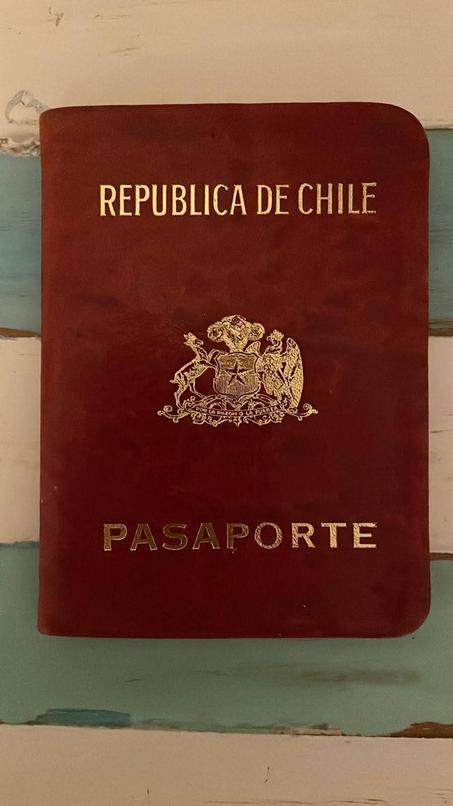 Der Pass von unserem Andreas, dem Chilenen