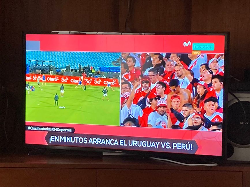 Peru against Uruguay