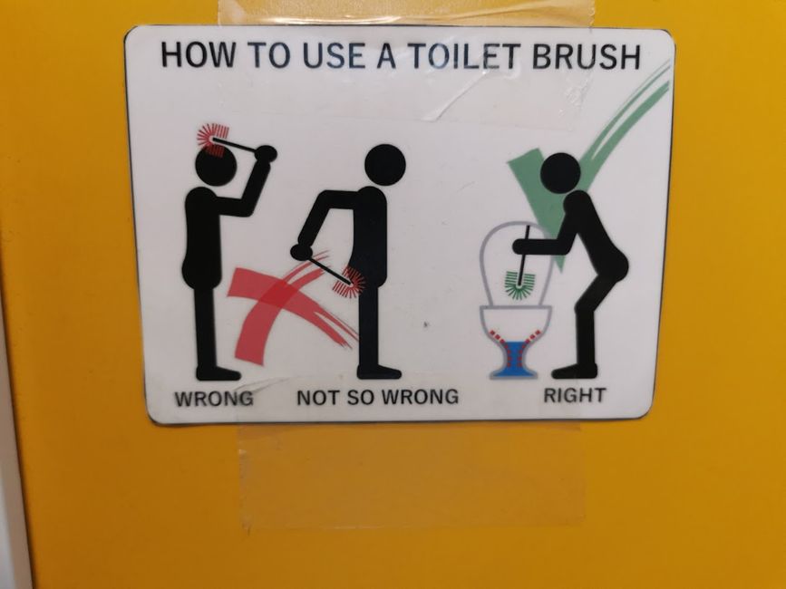 Isländischer Humor auf der Toilette