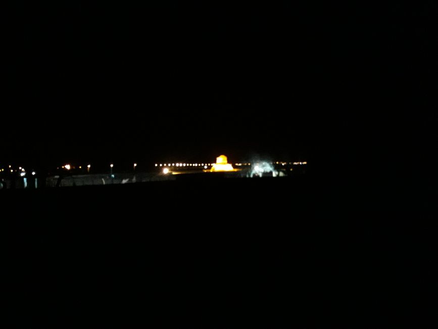 night view of the tomb of Cyrus II