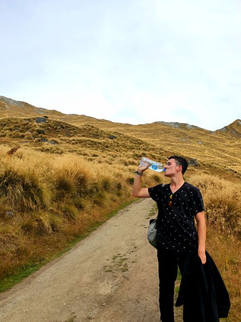 Hydration is important while hiking