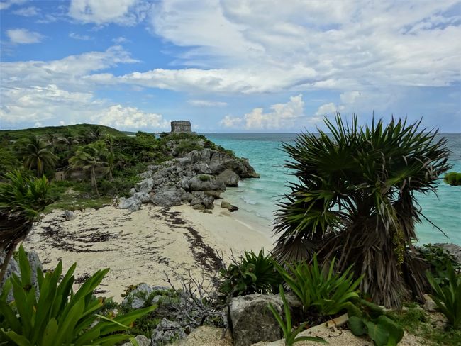 Die berühmten Ruinen an der Riviera-Maya