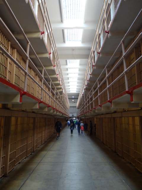 Zellentrakt auf Alcatraz