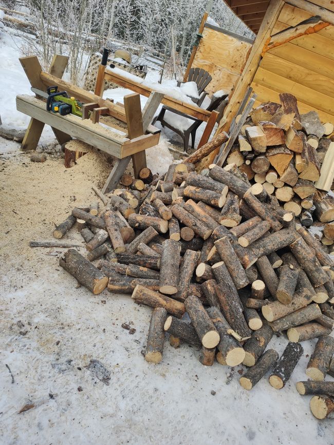 Soon I'll be a professional 'firewood maker' 😁
