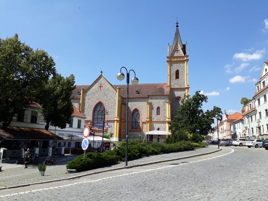 The church in Hluboka.
