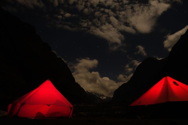 Auch im Camp Llamacorral haben die Zelte wieder geleuchtet. 