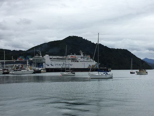 The ferry between Picton and Wellington