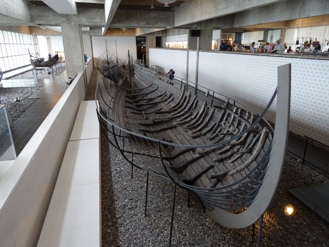 Museum von roskilde. Original Vikinger Schiffe sau alt und kaputt