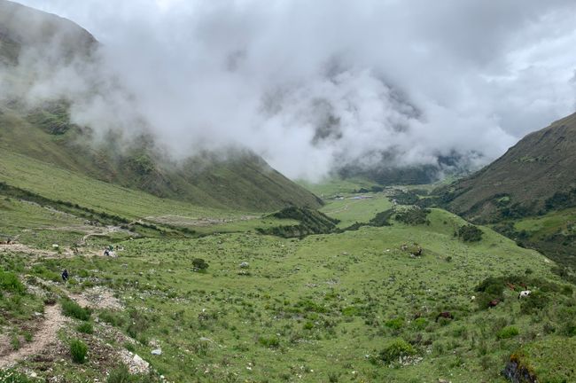 View of the valley during the ascent