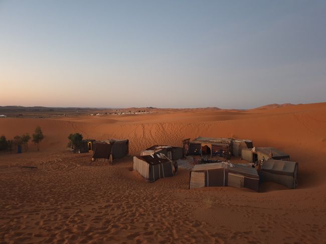 Unser Camp für die Nacht in der Wüste