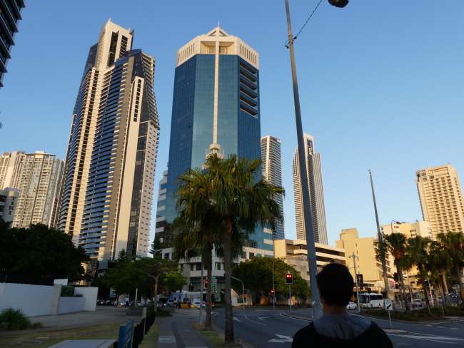 View of the hotel high-rises