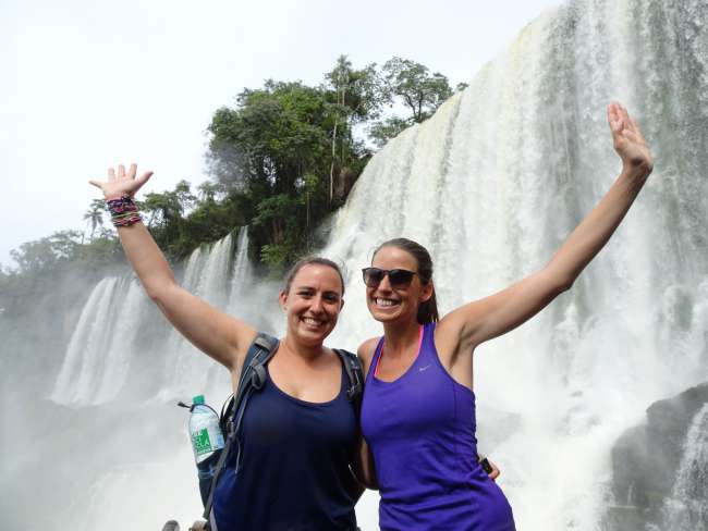 Rein ins kühle Nass an den Iguazú-Wasserfällen