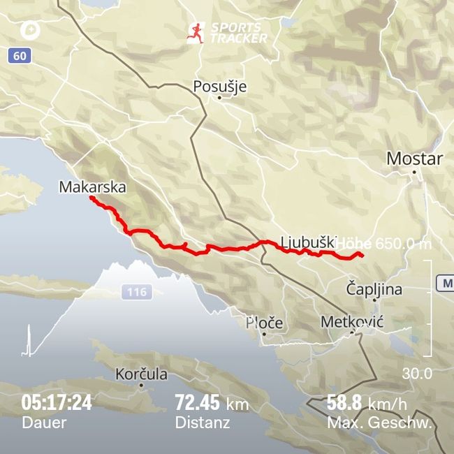 23. Tag - von Makarska nach Medjugorje