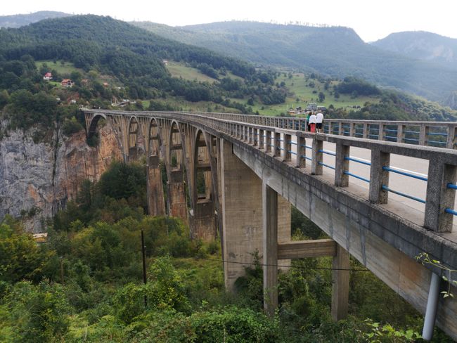 Durmitor: the Tara Bridge over the gorge