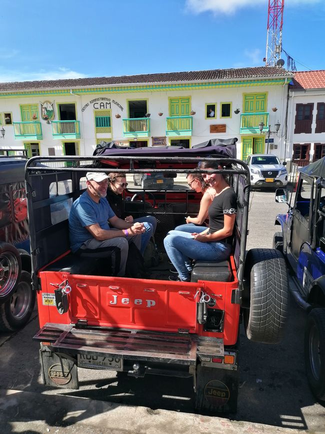 Our jeep on the way to the coffee farm