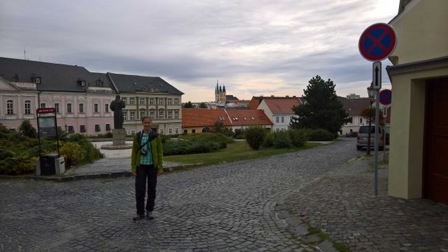 Steffi in the old town of Nitra