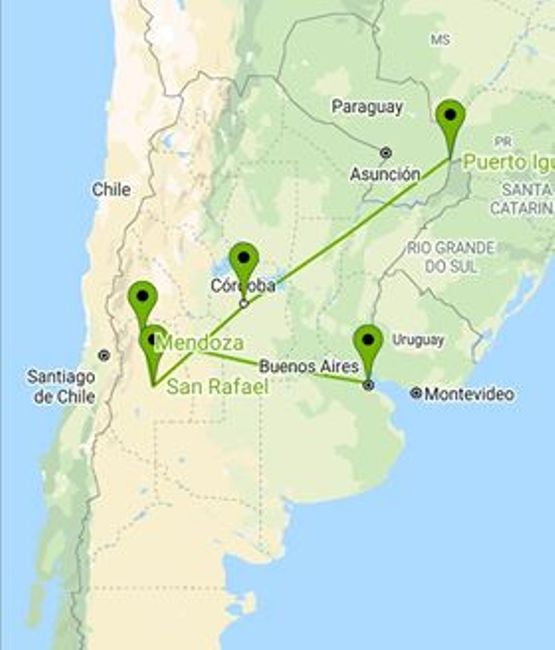 Unsere Stationen im Norden von Argentinien
