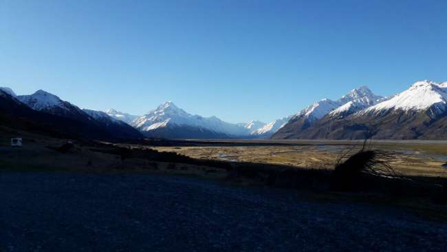 Helicopter flight at Mount Cook
