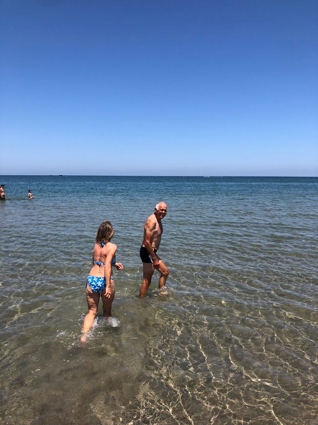 Our first swim in the Black Sea
