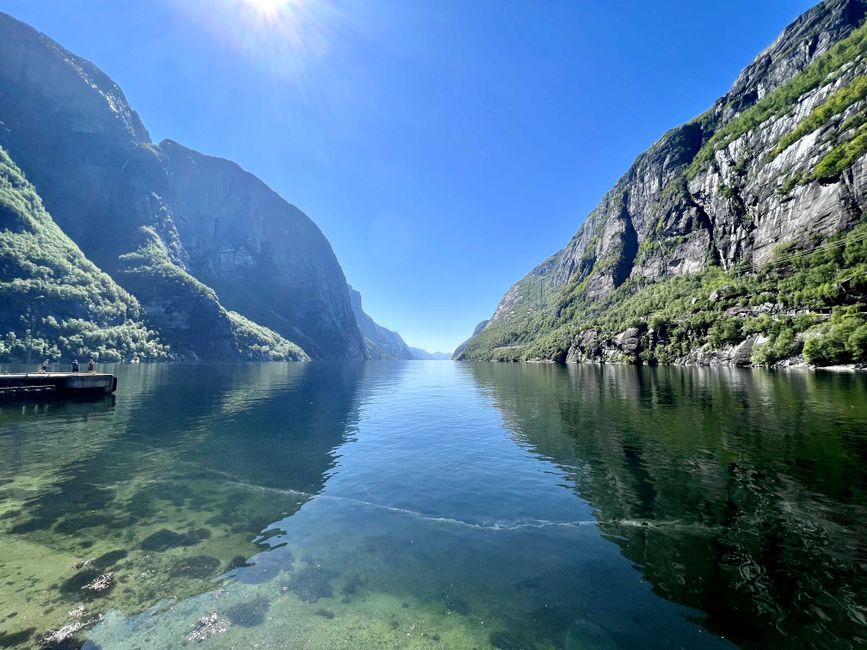 Lysebottn am Ende des Lysefjords