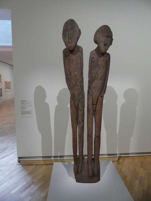 Old wooden figures from Papua New Guinea