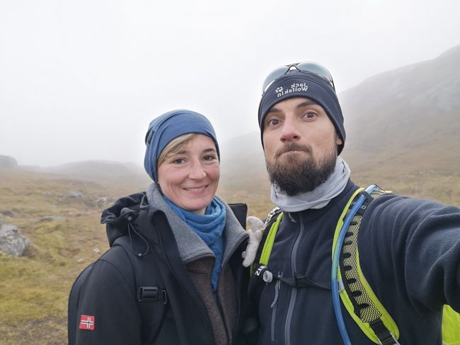 The foggy, wet, and muddy hike to the summit of Mullfjellet.