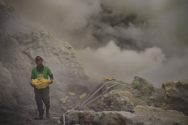 The workers of Ijen