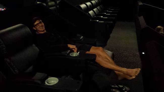 Comfy seats in the cinema